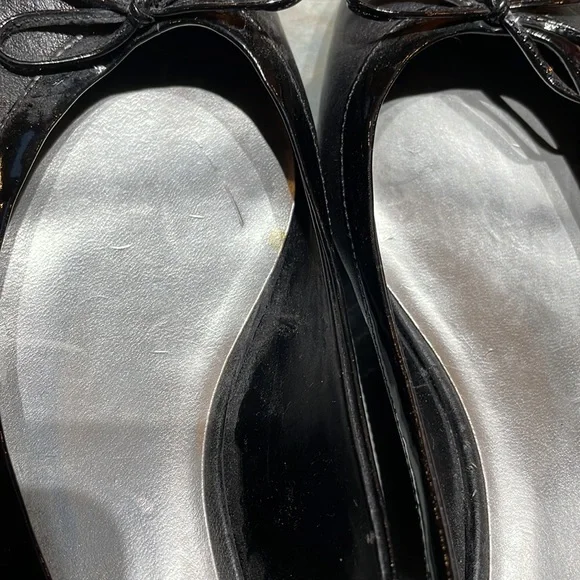 Franco Sarto black leather sling backs (sz 8) - Picture 12 of 14